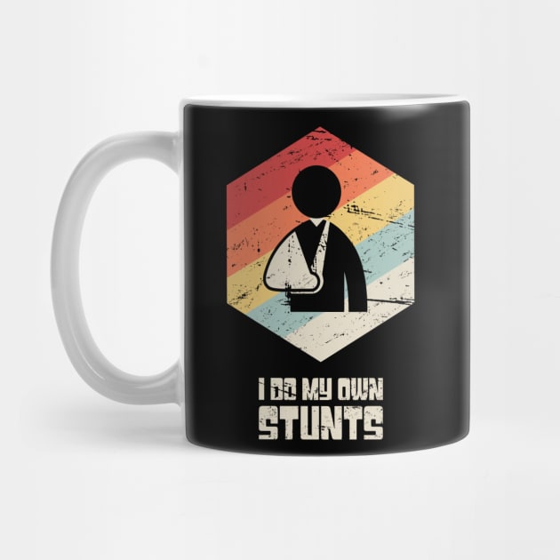 Stunts - Funny Broken Arm Get Well Soon Gift by MeatMan